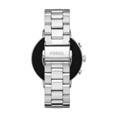 fossil women's gen 4 venture hr stainless steel touchscreen smartwatch