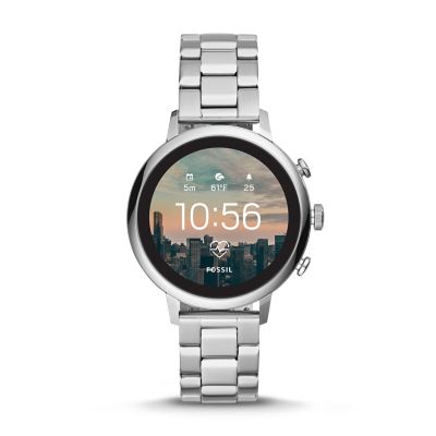 women's gen 4 q venture hr stainless steel touchscreen smartwatch