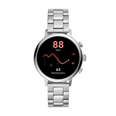 Smartwatch fossil venture store hr gray silicone ftw6016