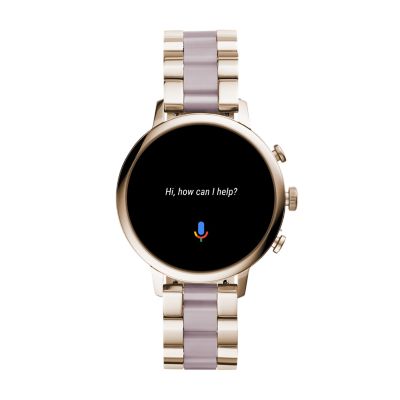 Fossil gen 4 smartwatch venture hr store rose gold