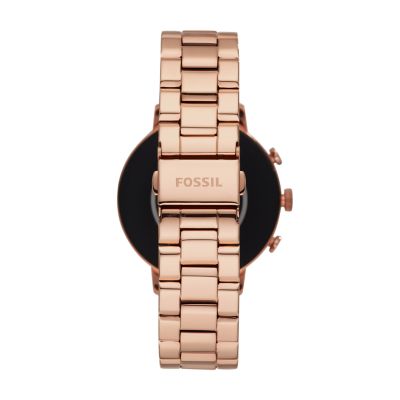 Fossil smartwatch gold online strap