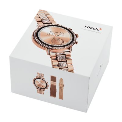 Fossil gen 4 venture hr hot sale rose gold