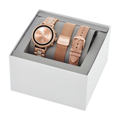 Gen 4 Smartwatch Venture HR Rose-Gold-Tone Stainless Steel Strap Box Set - FTW6021SET -