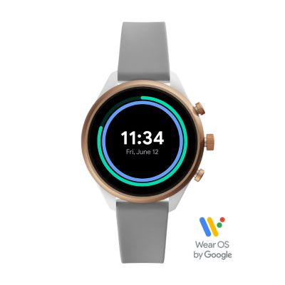 fossil silicone smartwatch