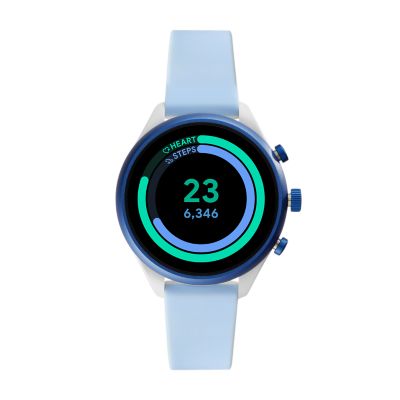 Fossil sport smartwatch smokey hot sale blue