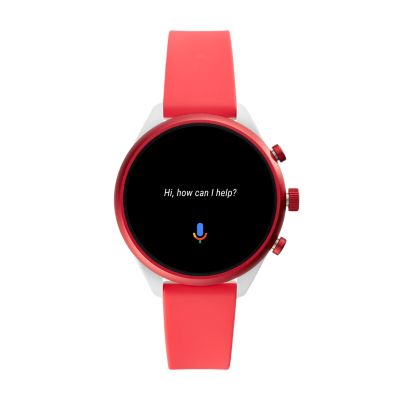 Fossil Sport Smartwatch Red Silicone - FTW6027 - Fossil