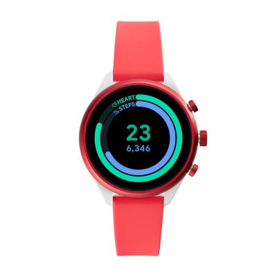 Fossil Sport Smartwatch Red Silicone - FTW6027 - Fossil