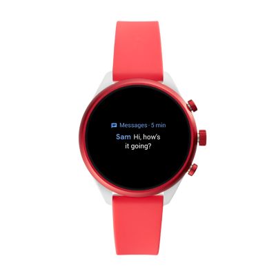 Fossil Sport Smartwatch Red Silicone - Fossil