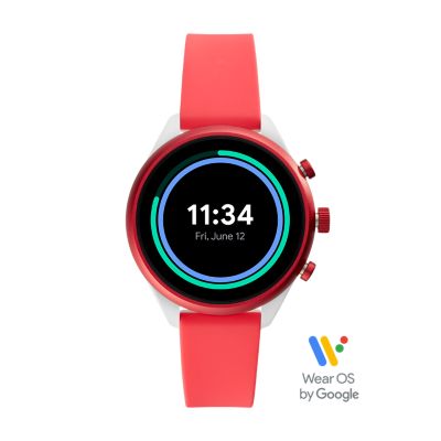 Fossil Sport Smartwatch Red Silicone FTW6027 Fossil