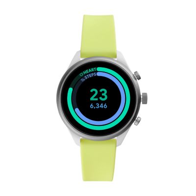 fossil smartwatch green light