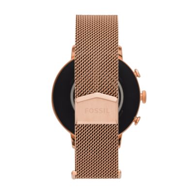 Fossil q venture gen best sale 4 rose gold silicone watch