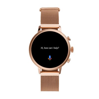 Gen 4 Smartwatch Venture HR Rose Gold Tone Stainless Steel Mesh