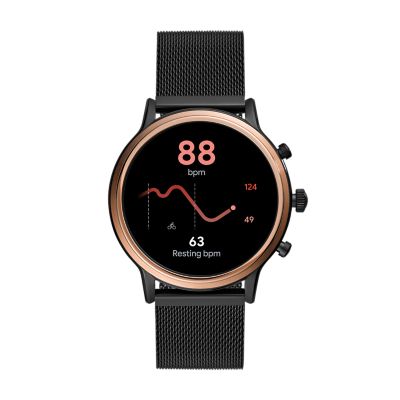 Julianna Hr スモークステンレススチール ジェネレーション5スマートウォッチ Ftw6036 Fossil