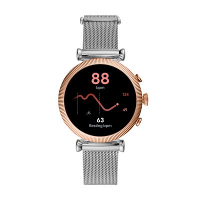 Montre connectée 4ème génération sloan 2024 hr en acier inoxydable doré rose