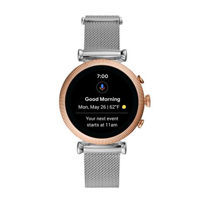 Gen 4 Smartwatch Sloan HR Stainless Steel Mesh FTW6043 Fossil