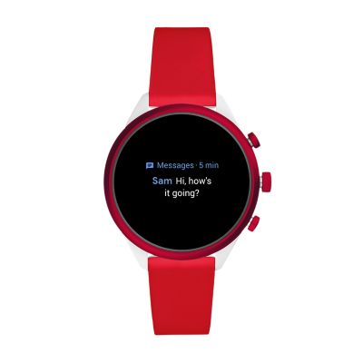 Refurbished fossil sport smartwatch blush online silicone