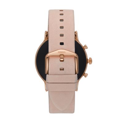 Gen 5 Smartwatch Julianna HR Blush Leather FTW6054 Fossil