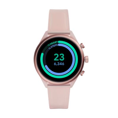 Fossil Sport 41 mm Blush Silicone FTW6056 Fossil