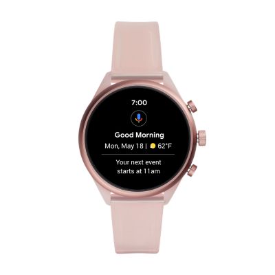 Fossil Sport 41 mm Blush Silicone FTW6056 Fossil