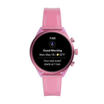 Fossil Sport 41 mm Hot Pink Silicone FTW6058 Fossil