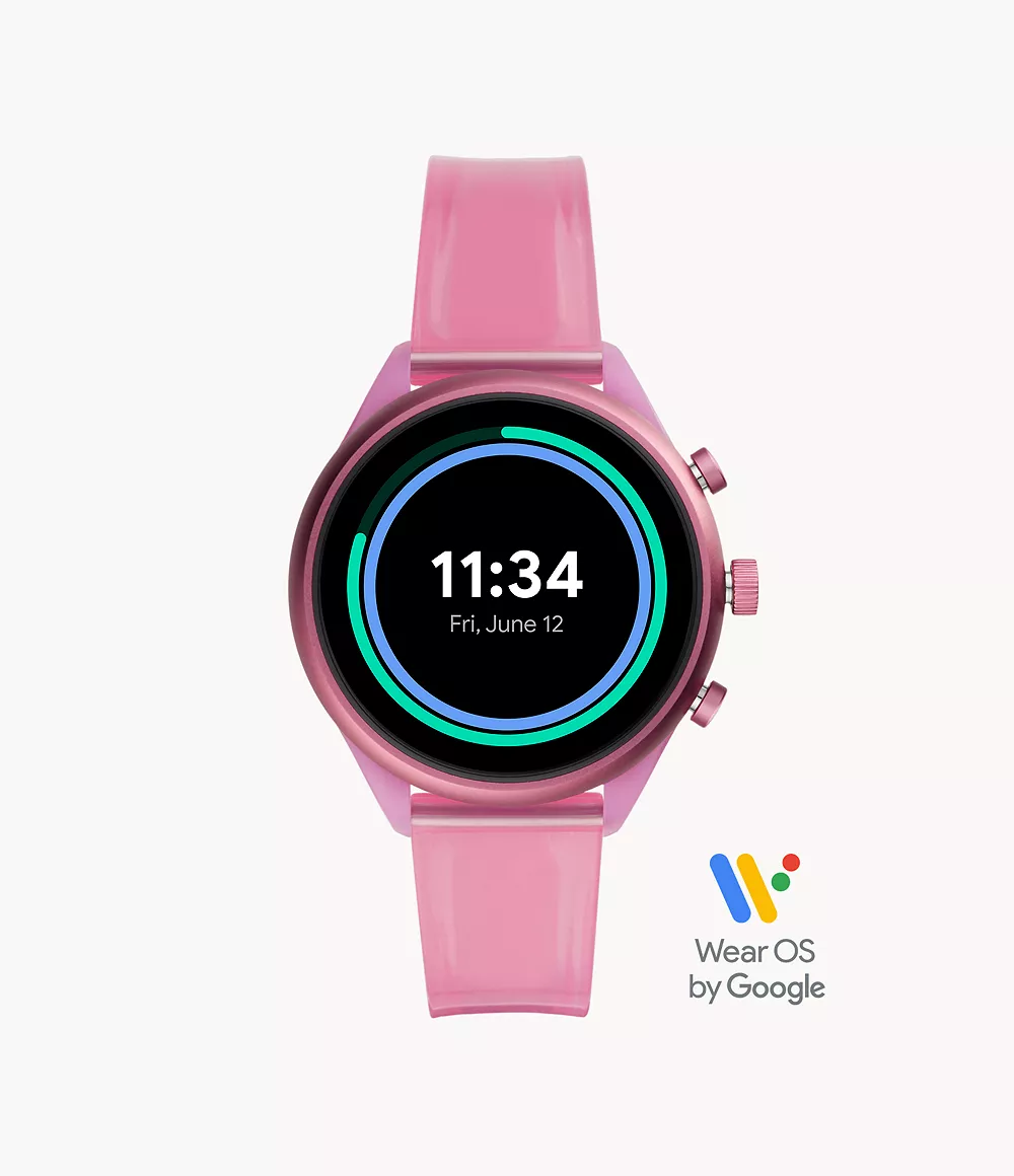 Fossil Damen Fossil Sport Smartwatch 41 mm Silikon Pink