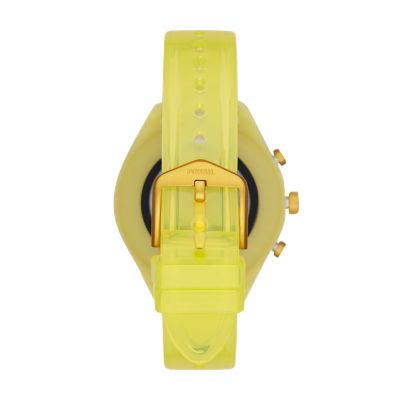 Fossil Sport 41 mm Yellow Silicone FTW6060 Fossil