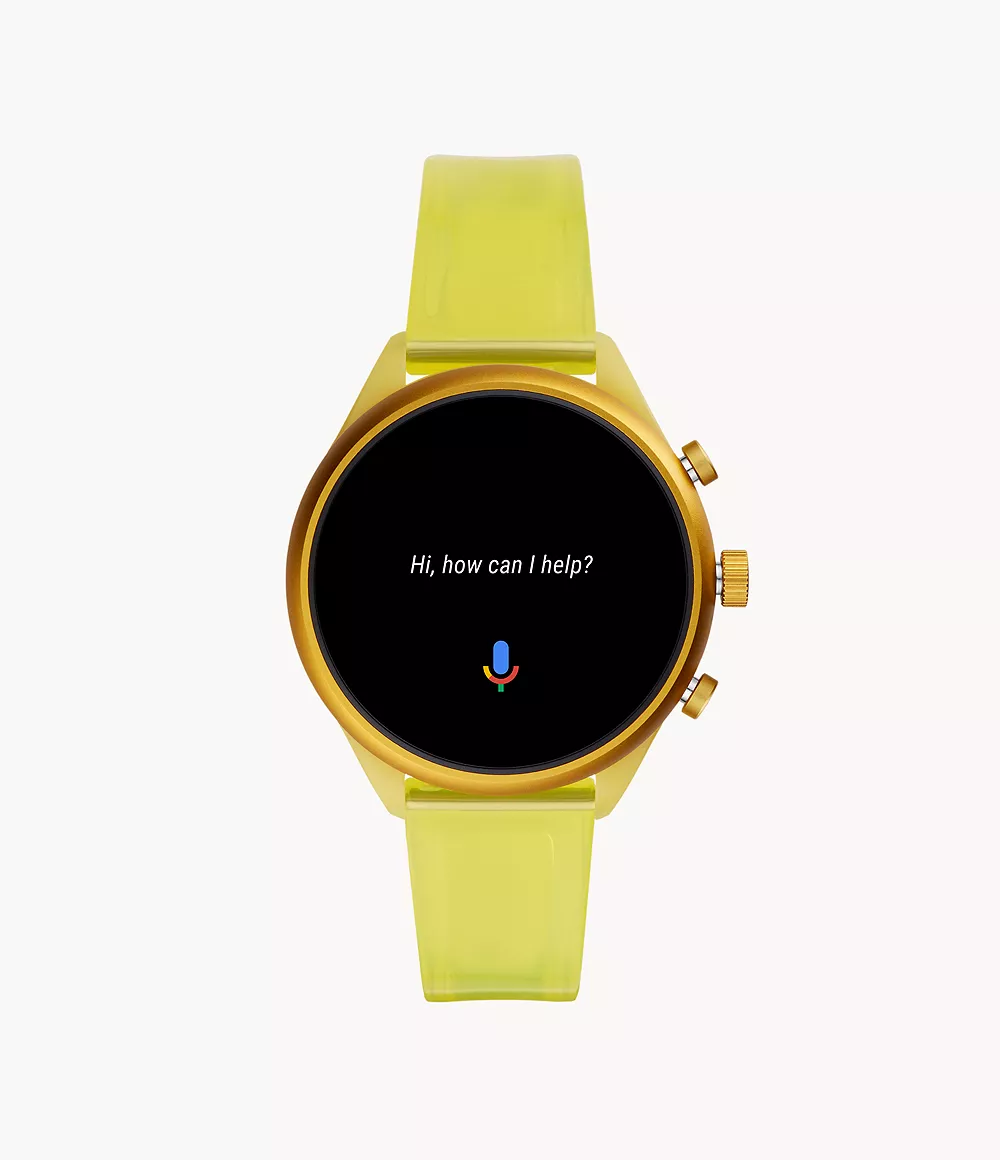 Fossil Sport 41 mm Yellow Silicone - FTW6060 - Fossil