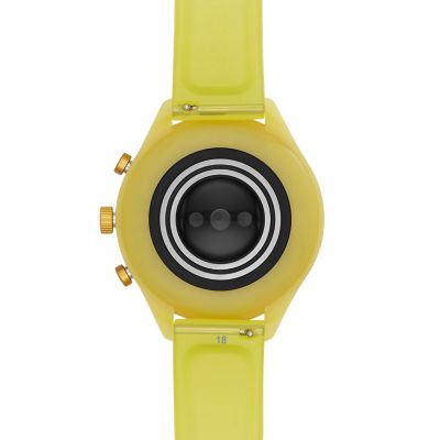 Fossil sport smartwatch 41mm best sale yellow silicone