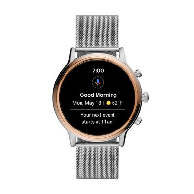 Gen 5 Smartwatch Julianna HR Stainless Steel Mesh FTW6061 Fossil