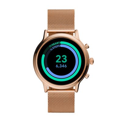 Smartwatch fossil julianna hr gen 5 rose gold mesh ftw6062 new arrivals