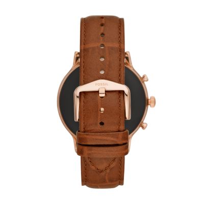 Fossil smartwatch outlet leather belt