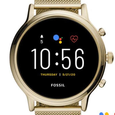 Gen 5 Smartwatch Julianna HR Gold-Tone Stainless Steel Mesh