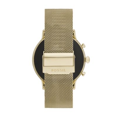 Gen 5 Smartwatch Julianna HR Gold Tone Stainless Steel Mesh