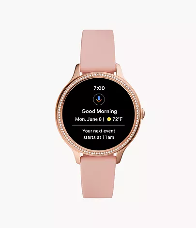Componer Ciudadanía Unir Smartwatch 5.ª generación de silicona rosada