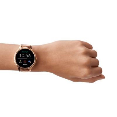 Smartwatch 5.ª generación malla de inoxidable en tono oro rosa