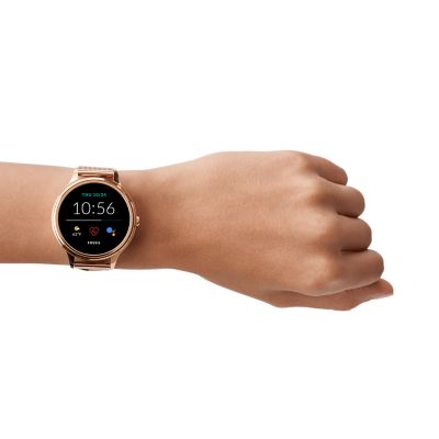 cartucho Universal Ya que Smartwatch 5.ª generación de malla de acero inoxidable en tono oro rosa