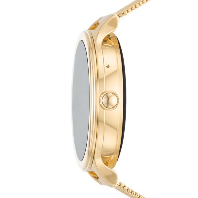 Fossil smartwatch gold online chain