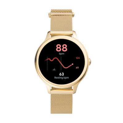 Gen 5E Smartwatch Gold Tone Stainless Steel FTW6069 Fossil