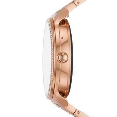  Fossil 42mm Gen 5E Stainless Steel Touchscreen Smart Watch with  Heart Rate, Color: Rose Gold Glitz (Model: FTW6072V) : Electronics