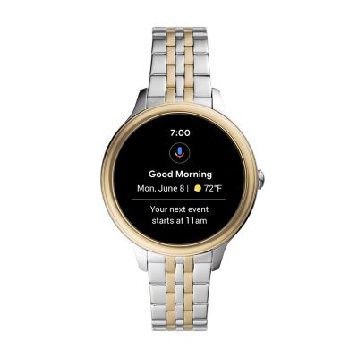 Gen 5E Smartwatch Two Tone Stainless Steel FTW6074 Fossil