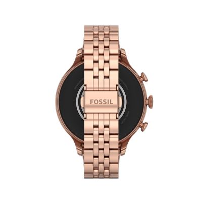 Montre connectée 6ème génération en acier inoxydable, doré rose - FTW6077 -  Fossil