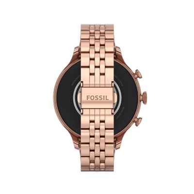 Rose gold store fossil women's smartwatch