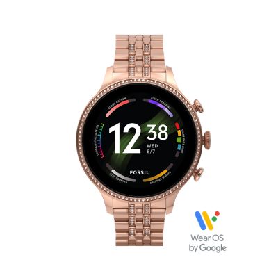 Gen 6 Smartwatch Rose Gold-Tone Stainless Steel - FTW6077V - Fossil