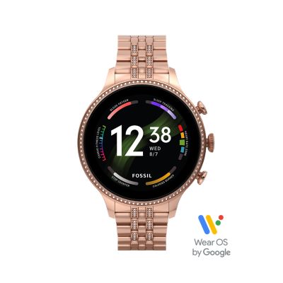 Gen 6 Smartwatch Rose Gold-Tone Stainless Steel - FTW6077 - Watch