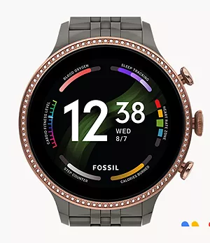 Smartwatch Gen 6 de acero inoxidable en tono plomizo