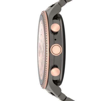 Montre connectée 6ème génération en acier inoxydable, gunmetal