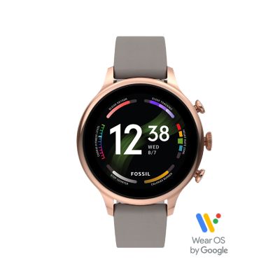 Gen 6 Smartwatch Grey Leather FTW6079 Fossil