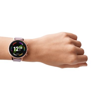 Gen 6 Smartwatch Purple Silicone - - FTW6080 Fossil