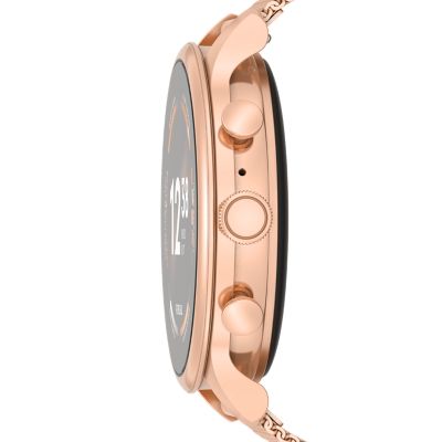 - Smartwatch Stainless - Fossil Steel FTW6082 Gen Rose Gold-Tone 6 Mesh