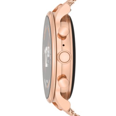 Gen 6 Smartwatch Rose Gold-Tone Stainless Steel Mesh - FTW6082 - Fossil